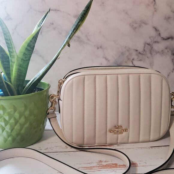 Coach Linear Quilted Jes in Chalk - Picture 8 of 12